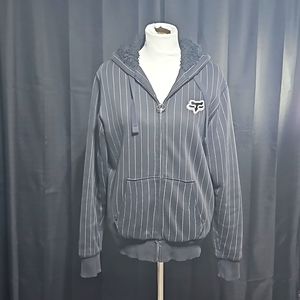 Fox Racing classic pinstripe hooded coat